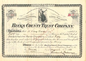 Bucks County Trust Co. - Stock Certificate